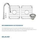 Elkay White 33 x 19-15/16 in. Fireclay Double Bowl Farmhouse Kitchen Sink 