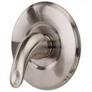 Tub and Shower Valve Trim with Single Lever Handle in Brushed Nickel