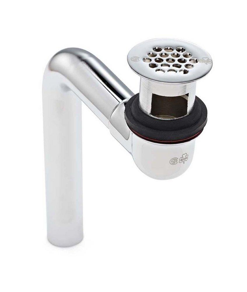 McGuire Manufacturing PVD Polished Chrome 1-1/4 in. Heavy Finish Offset Lavatory Strainer 