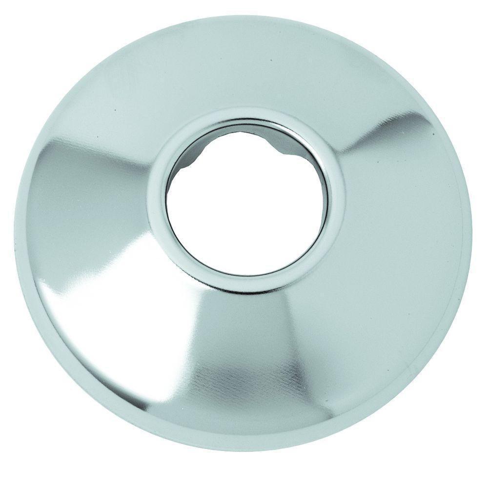 McGuire Manufacturing Chrome Plated Shallow Flange in Polished Chrome 