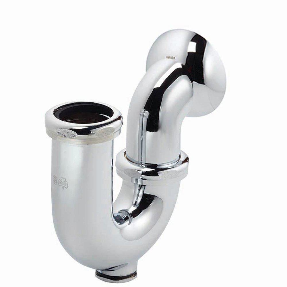 McGuire Manufacturing Chrome 1-1/4 X 1-1/2 Cast Adjustable P Trap W/CO Chrome 