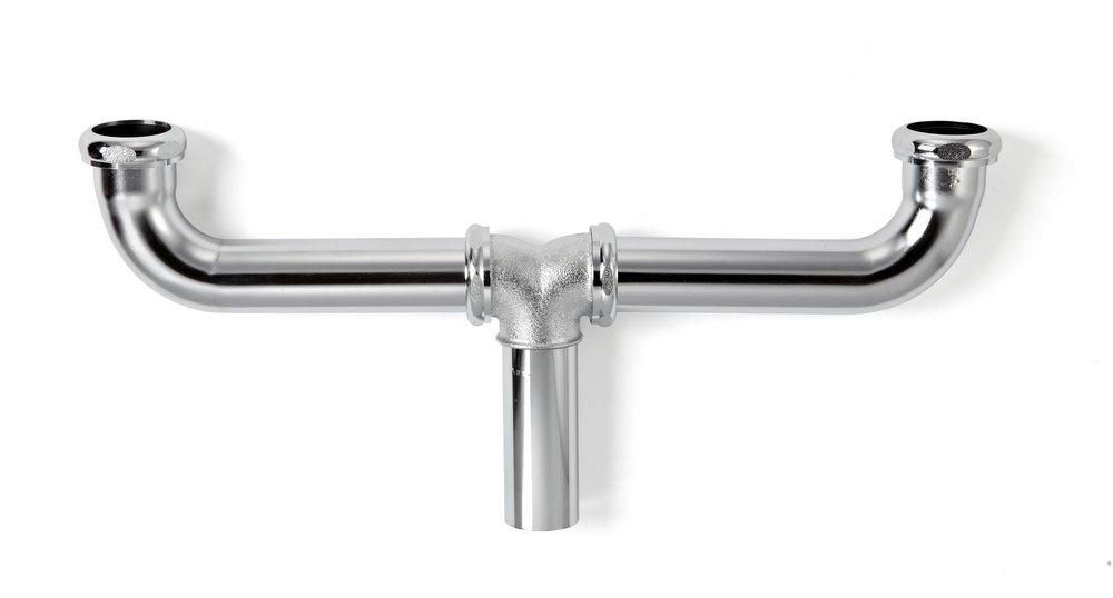 McGuire Manufacturing Chrome Plated Center Outlet Continuous Waste 