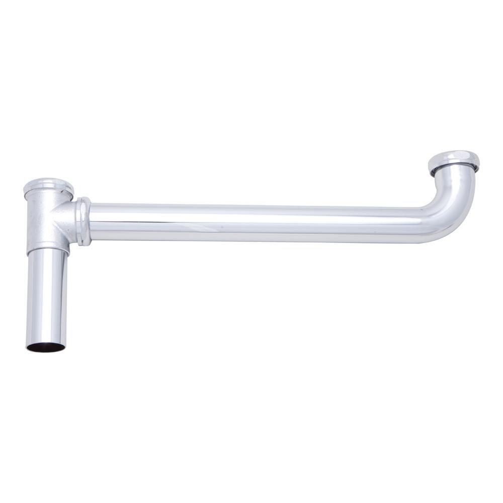 Chrome Plated 1-1/2 X 21 20 Gauge SJ End Outlet Waste Chrome 