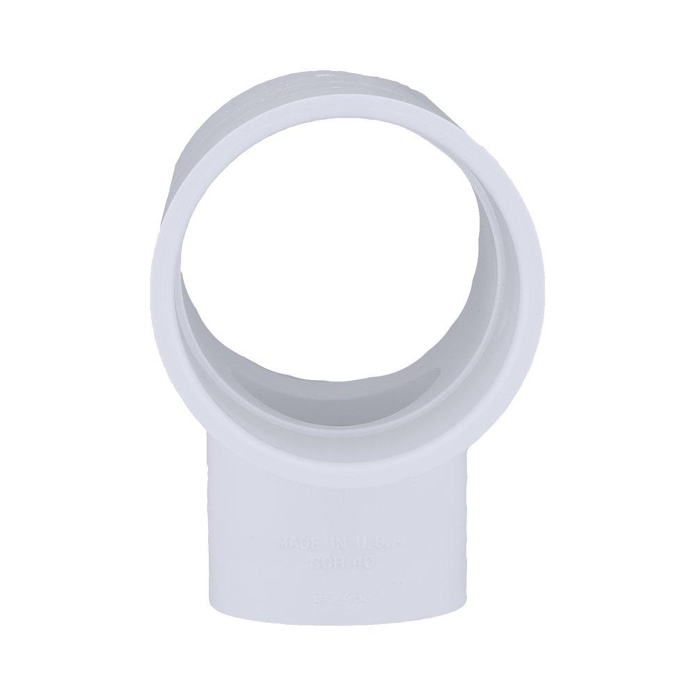 White PVC Schedule 40 Tee 