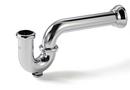 McGuire Manufacturing Chrome Plated Cast Brass P Trap with Cleanout and Bell Flange 