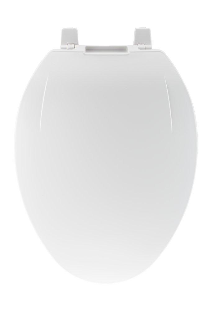 PROFLO® Elongated Closed Front Plastic Toilet Seat with Cover in White