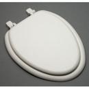 Elongated Closed Front Toilet Seat With Cover in White