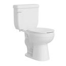Round Closed Front Plastic Toilet Seat with Cover in White