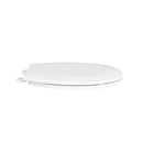 PROFLO&reg; White Plastic Round Closed Front With Cover Toilet Seat 
