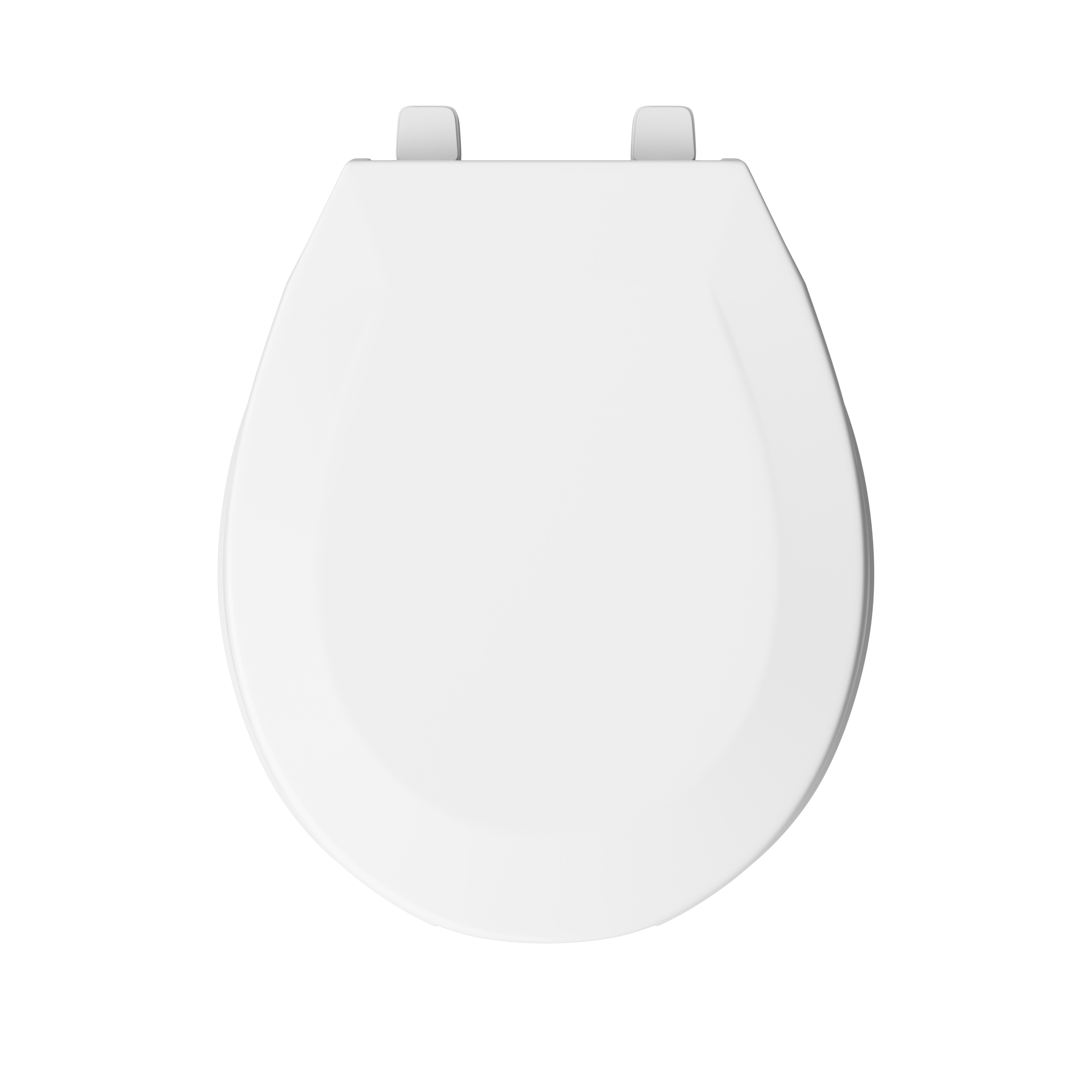 PROFLO&reg; White Plastic Round Closed Front With Cover Toilet Seat 