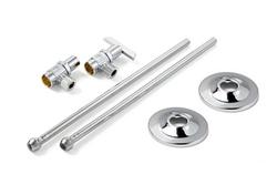 Sink 1/2 in x 3/8 in. x 2-1/4 in. Supply Kit in Chrome Plated