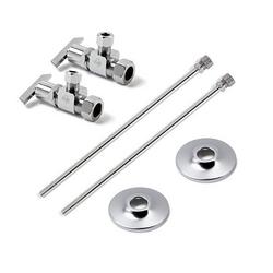 Sink 1/2 in x 3/8 in. x 2-3/4 in. Supply Kit in Chrome Plated