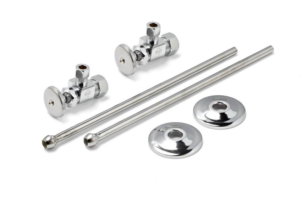 McGuire Manufacturing Chrome Plated Copper x OD Lavatory Faucet Valve 