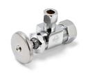 McGuire Manufacturing Chrome Plated OD Tube Wheel Angle Supply Stop Valve in Chrome Plated 