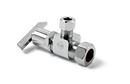 McGuire Manufacturing Chrome Plated Compression Loose Key Angle Supply Stop Valve in Chrome Plated 