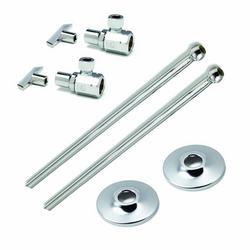Sink 1/2 in x 3/8 in. x 2-1/4 in. Supply Kit in Chrome Plated