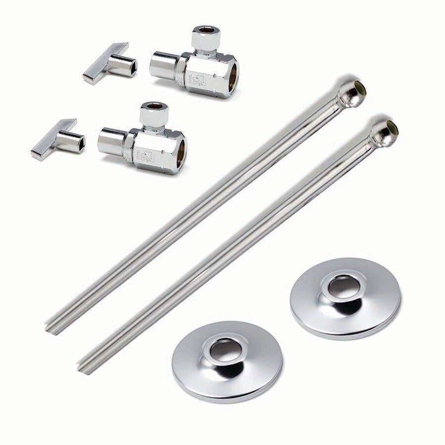 McGuire Manufacturing Chrome Plated Flexible Lavatory Supply 