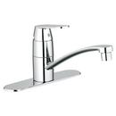 2.2 gpm Single Lever Handle Deckmount Kitchen Sink Faucet Swivel Spout 3/8 in. Compression Connection in Starlight Polished Chrome