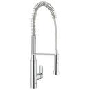 GROHE StarLight Chrome Single Handle Pull Out Kitchen Faucet 