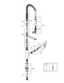 GROHE StarLight Chrome Single Handle Pull Out Kitchen Faucet 