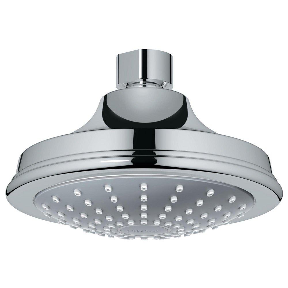 GROHE StarLight&reg; Chrome Single Function Rain Showerhead 