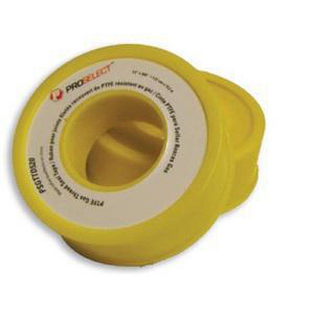 PROSELECT&reg; Yellow 1/2 in. Premium PTFE Pipe Threaded Tape 