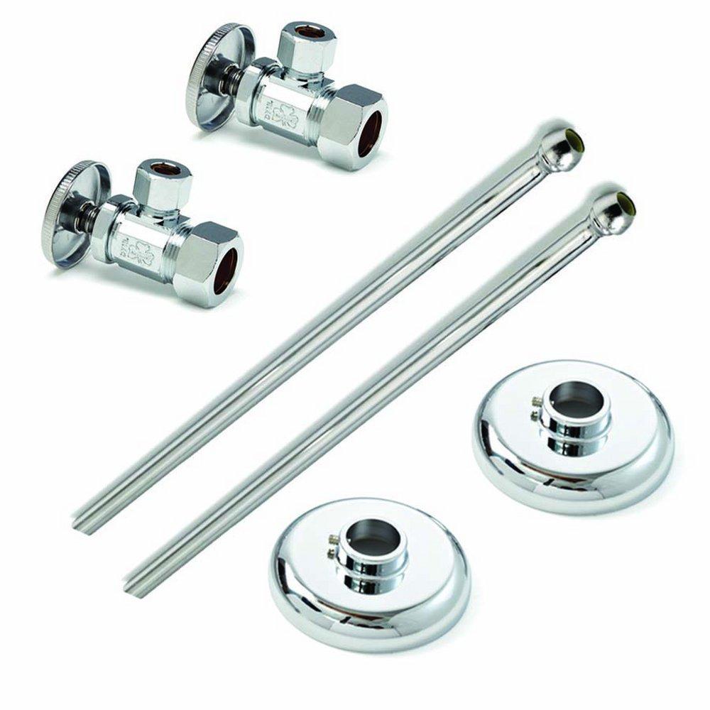 McGuire Manufacturing Chrome Plated Sink 1/2 in x 3/8 in. Supply Kit in Chrome Plated 