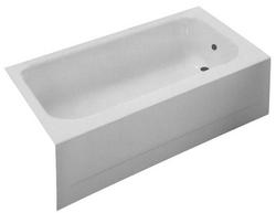 60 x 30 in. Soaker Alcove Bathtub Left Drain in Bone