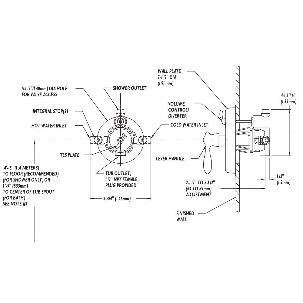 Speakman Polished Chrome Pressure Balancing Valve and Trim 