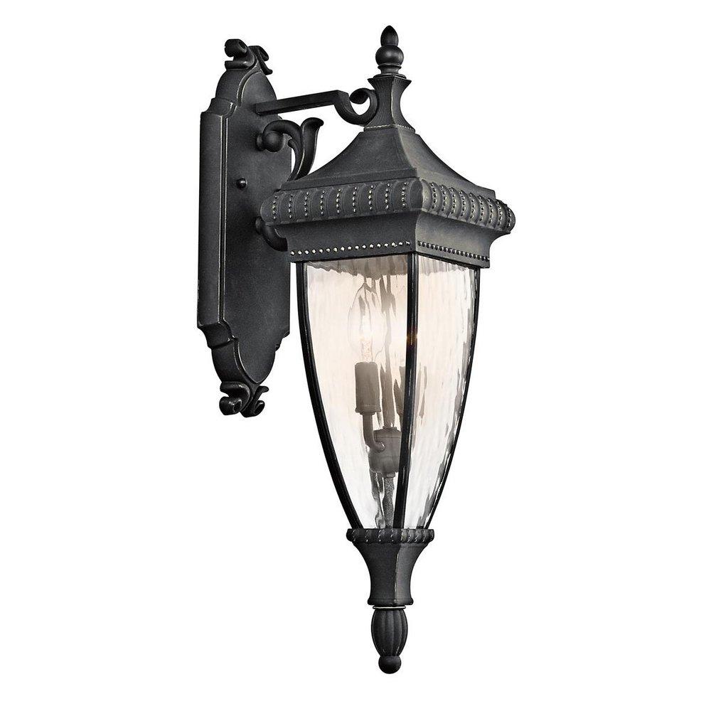Kichler Lighting Black/Gold 60 W 2-Light Candelabra Lantern 
