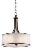 Kichler Lighting Mission Bronze 23-1/2 in. 100W 4-Light Medium Pendant 
