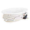 Signature Hardware White 72 x 42 in. Air Bath Drop-In Bathtub End Drain 