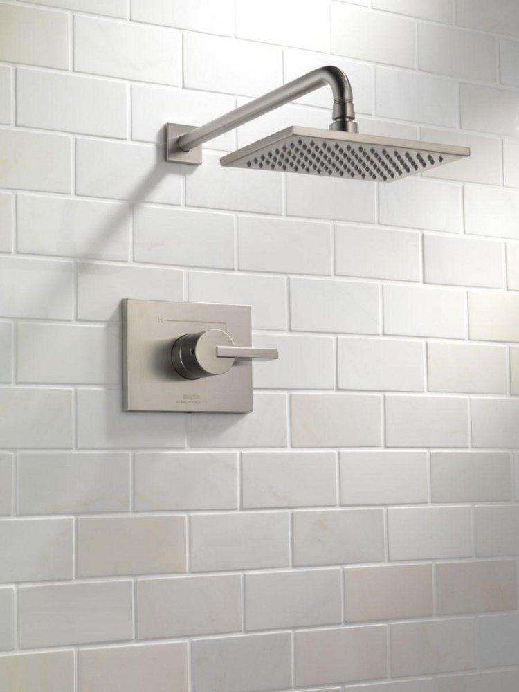 Delta Faucet Brilliance Stainless Single Handle Single Function Shower Faucet (Trim Only) 