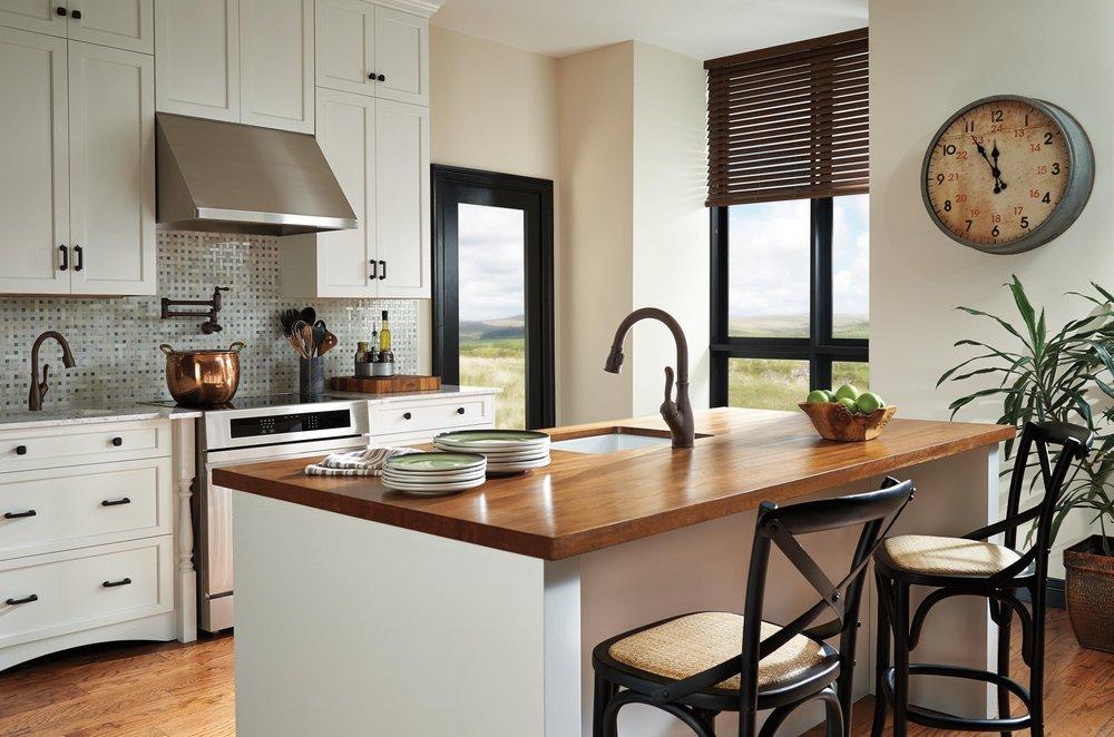 Delta Faucet Venetian Bronze Single Handle Pull Down Kitchen Faucet 