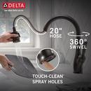 Delta Faucet Venetian Bronze Single Handle Pull Down Kitchen Faucet 