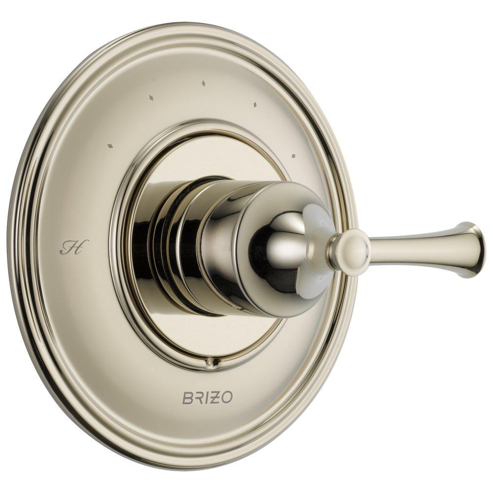 Brizo Polished Nickel Single Handle Bathtub & Shower Faucet (Trim Only) 