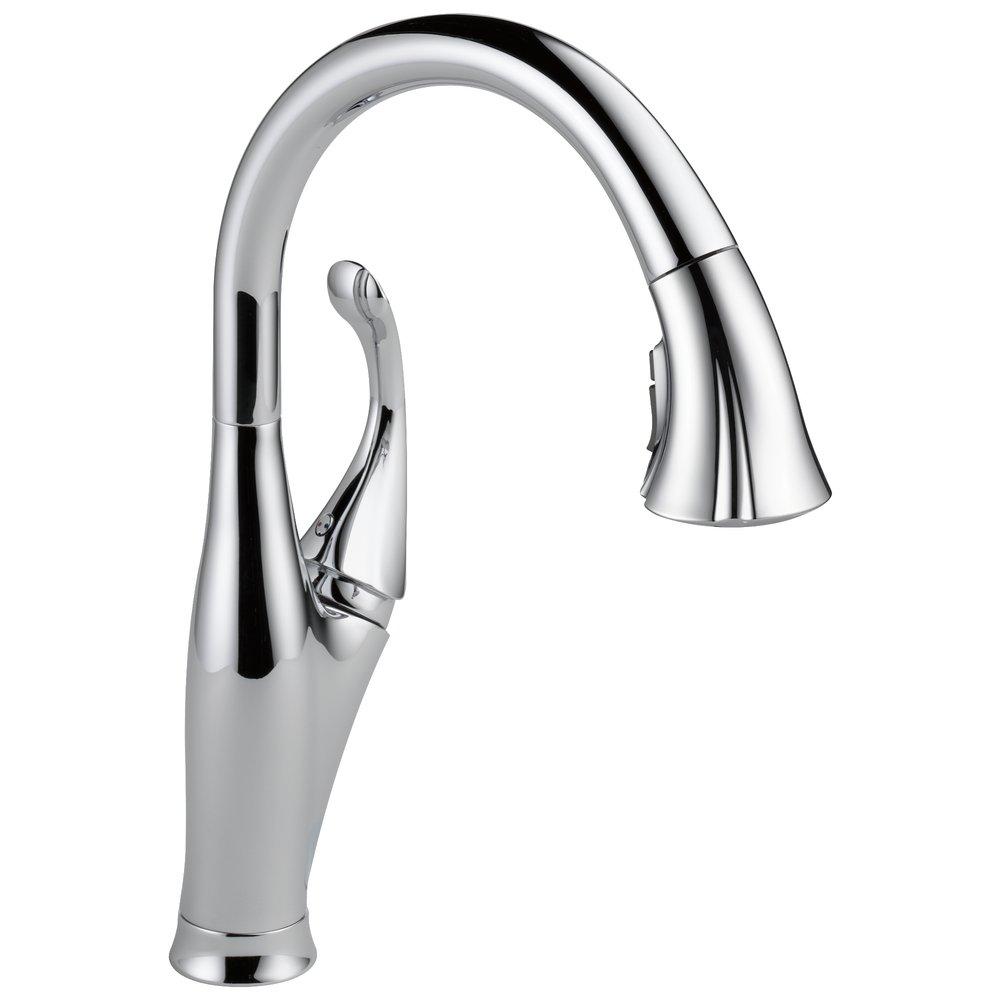 Delta Faucet Chrome Single Handle Pull Down Kitchen Faucet 