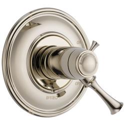 Single Handle Thermostatic Valve Trim in Polished Nickel