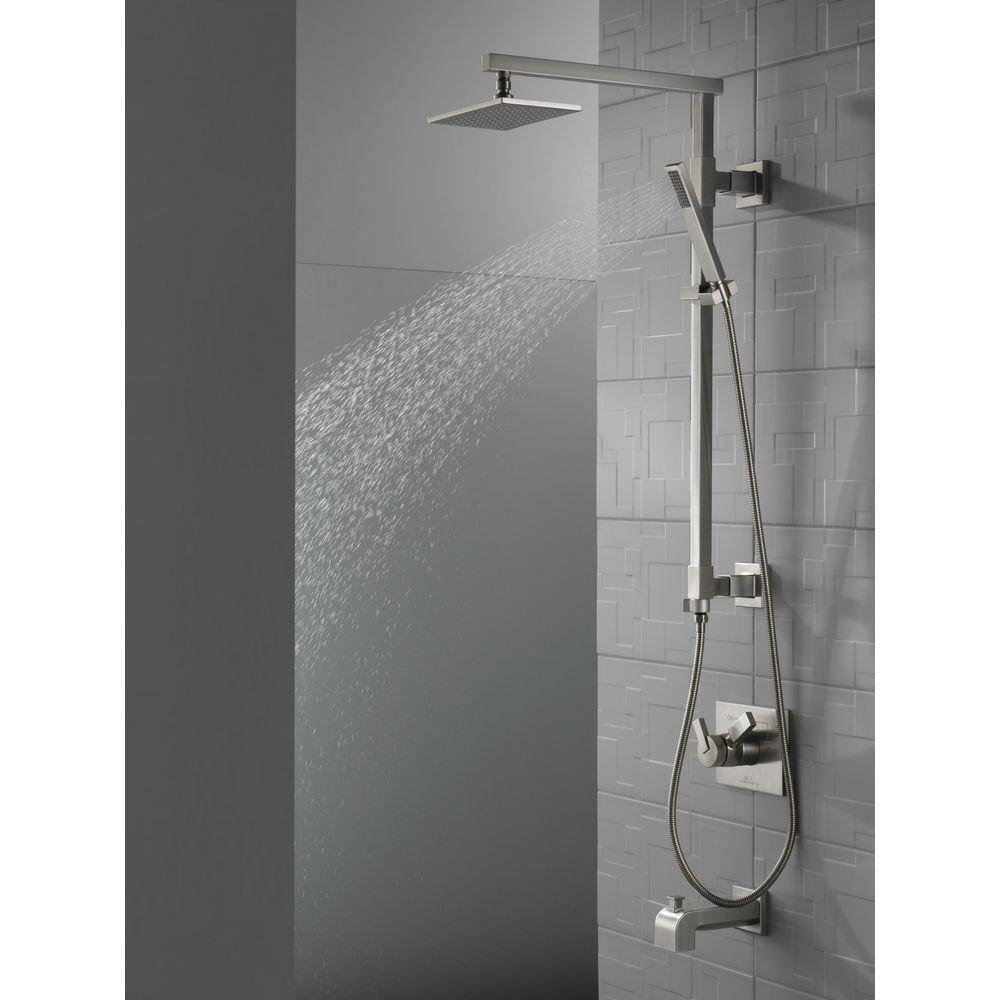 Delta Faucet Brilliance Stainless Two Handle Bathtub & Shower Faucet (Trim Only) 