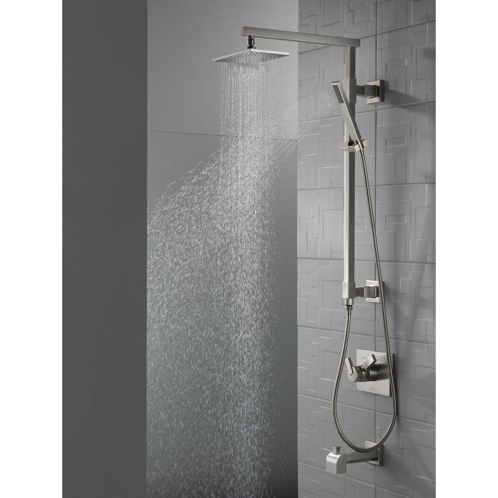 Delta Faucet Brilliance Stainless Two Handle Bathtub & Shower Faucet (Trim Only) 