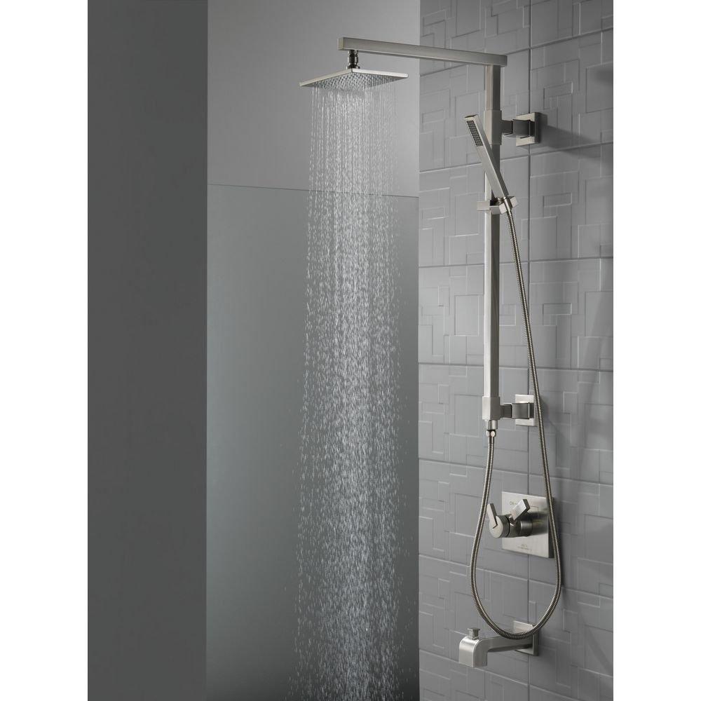 Delta Faucet Brilliance Stainless Two Handle Bathtub & Shower Faucet (Trim Only) 