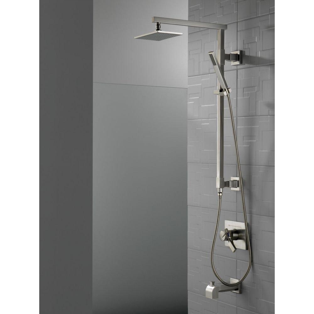 Delta Faucet Brilliance Stainless Two Handle Bathtub & Shower Faucet (Trim Only) 