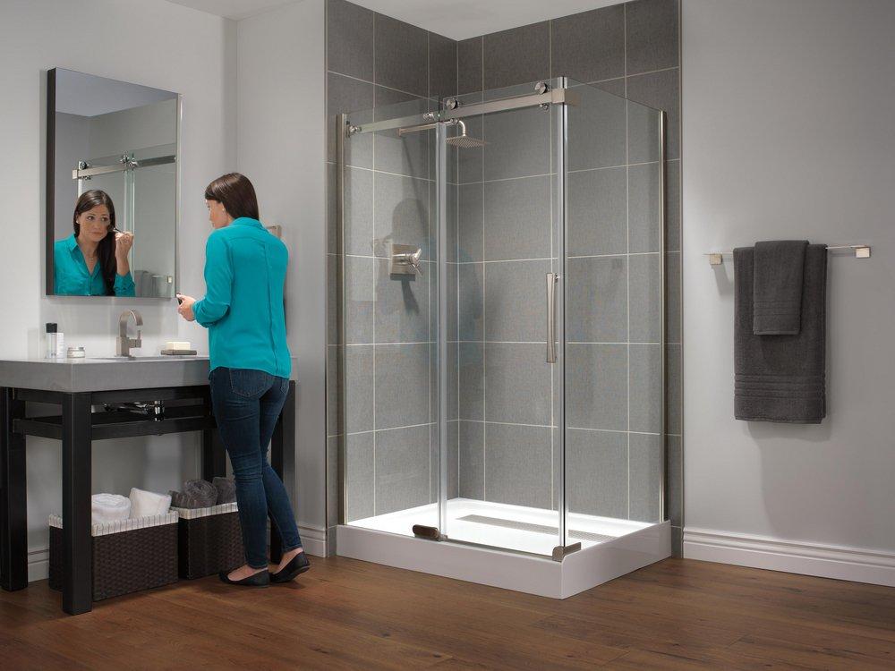 Delta Faucet Brilliance Stainless Two Handle Single Function Shower Faucet (Trim Only) 