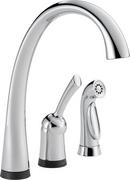 Single Handle Touch Activated Kitchen Faucet with Side Spray and Touch2O Technology in Polished Chrome