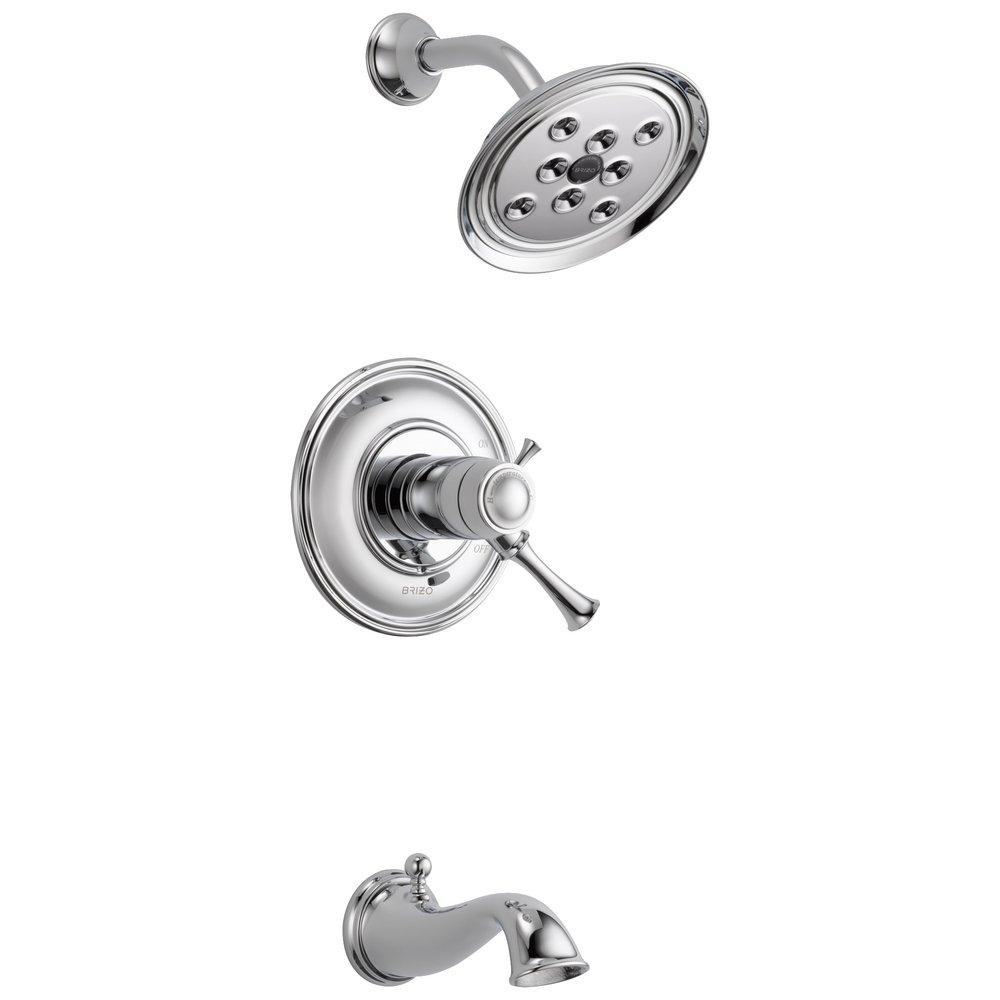 Brizo Chrome Two Handle Single Function Bathtub & Shower Faucet (Trim Only) 