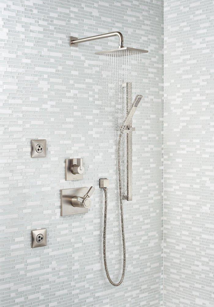 Delta Faucet Brilliance&reg; Stainless 3-Function 2-Port Diverter Trim 