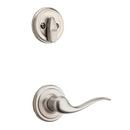 Kwikset Satin Nickel Single Cylinder Left Handed Interior Pack Lever 