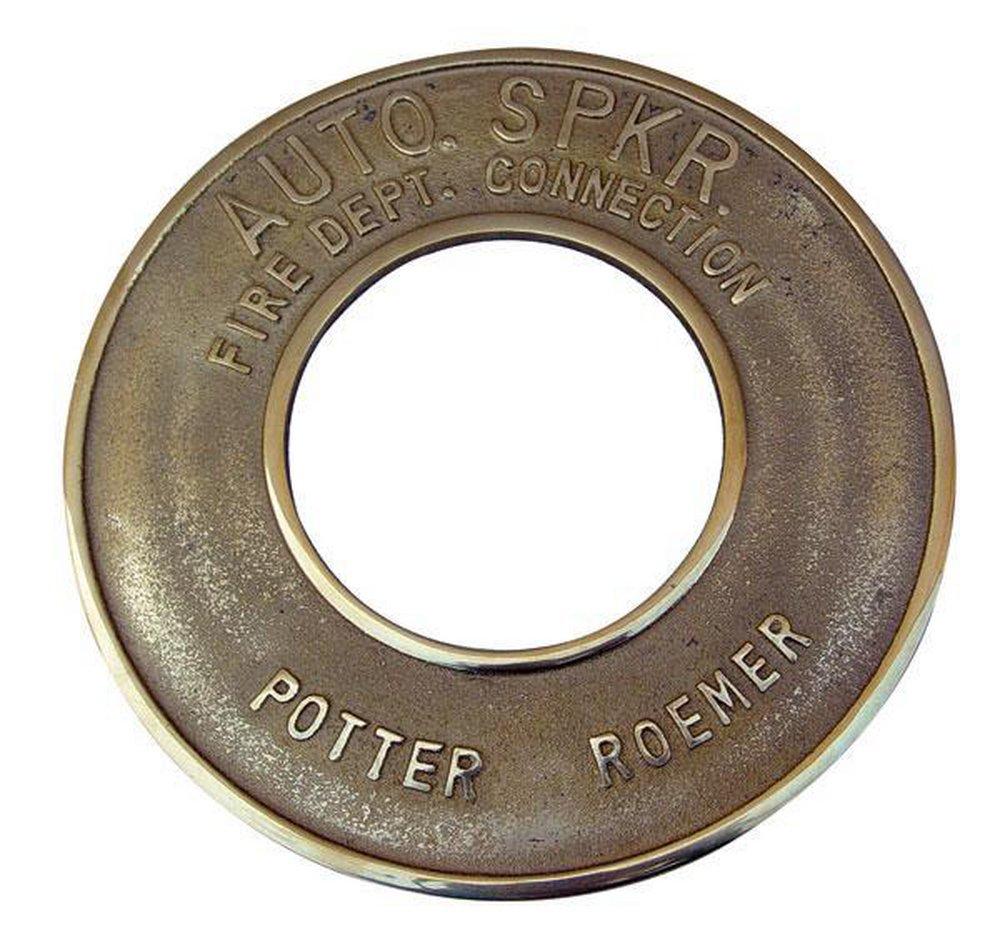 Potter Roemer Polished Chrome 4 in. Brass AUTO. SPKR. Plate 