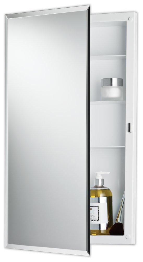 Jensen Basic White 26 in. Recessed Mount Medicine Cabinet 