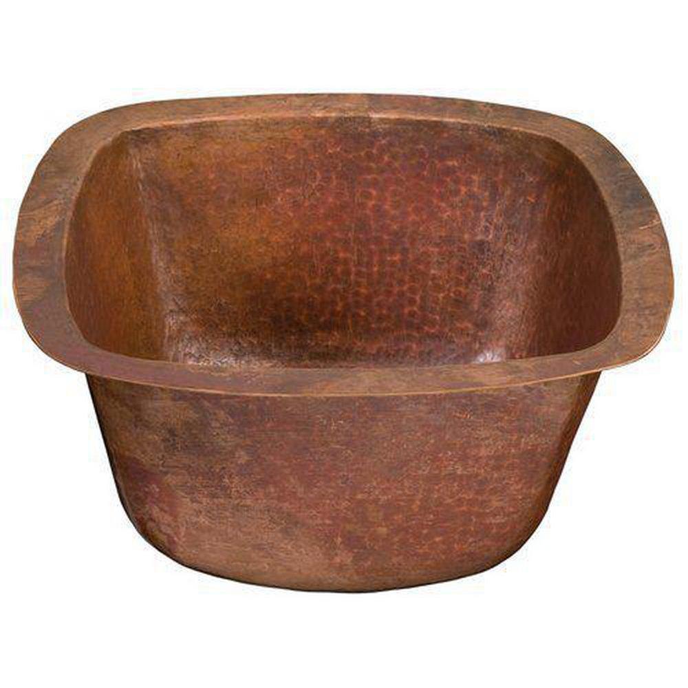 Thompson Copper 12 in. Round Lavatory Sink 